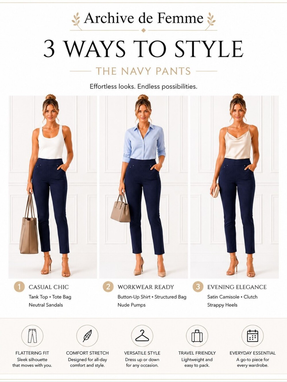 Hilary Radley Denim Look Stretch Pull-On Ankle Pants | Size M | Cotton Blend | - Picture 4 of 9